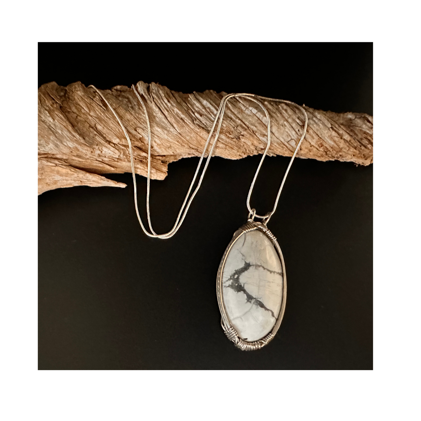 Howlite Gemstone Pendant