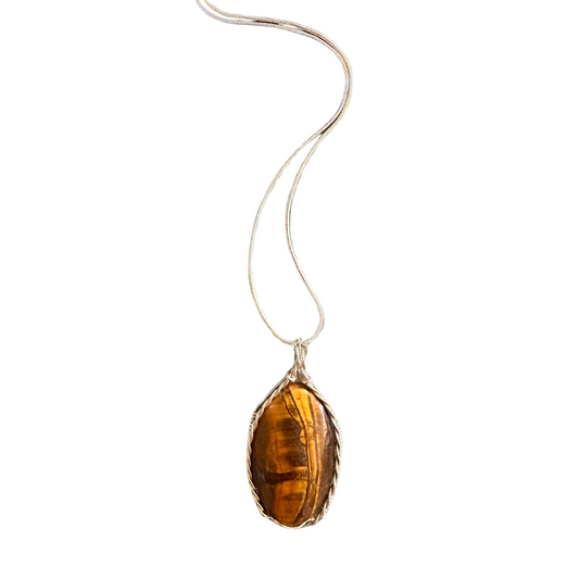 Tiger Eye Gemstone Pendant