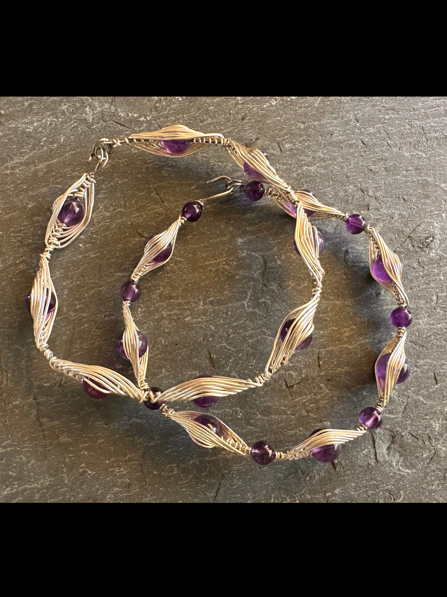 Amethyst & Silver Bracelet