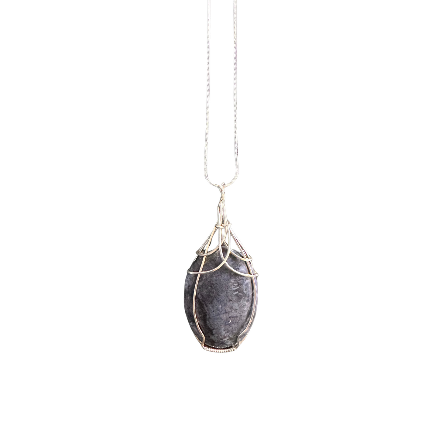 Grey/Blue Agate Pendant