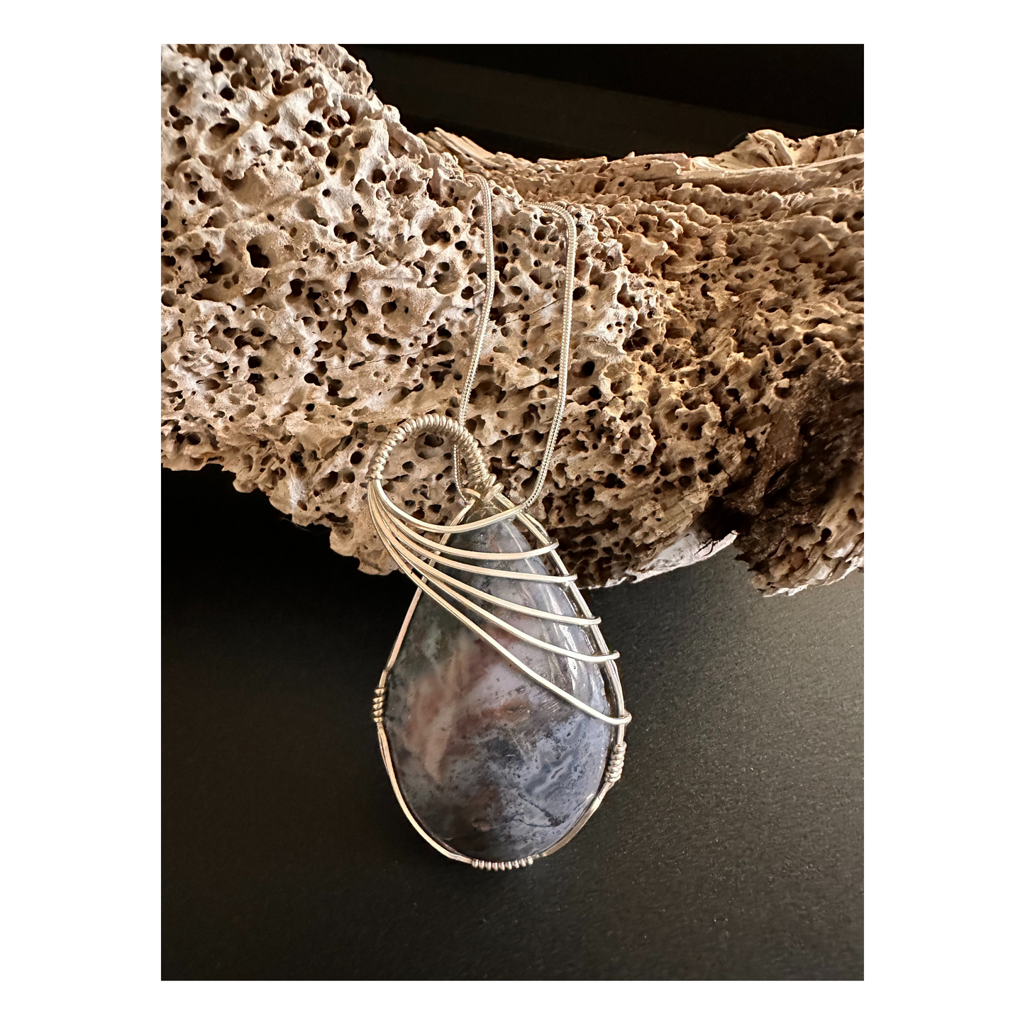 Nova Scotia Agate Gemstone Pendant