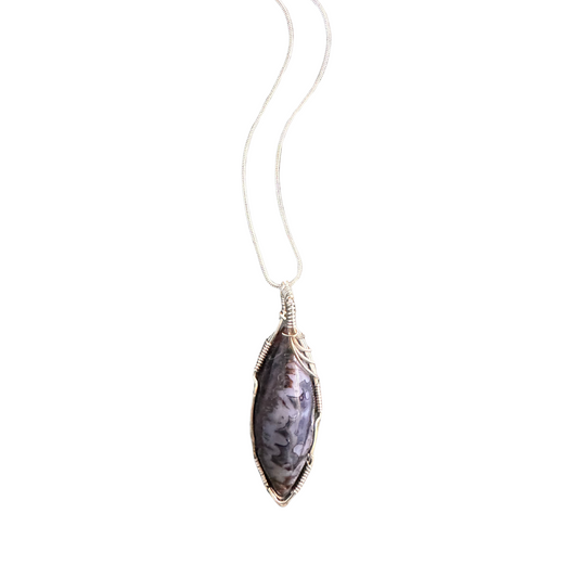 Teardrop Agate Gemstone Pendant