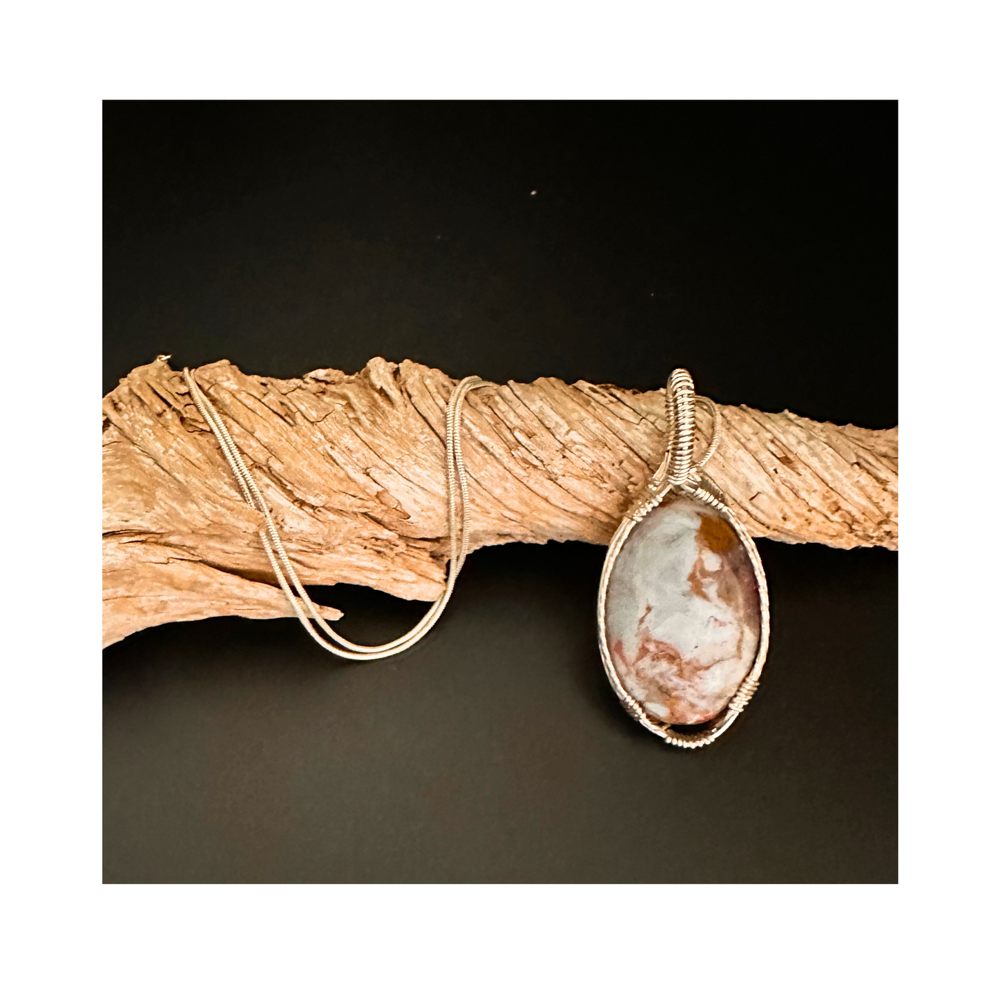 Nova Scotia Agate Gemstone Pendant