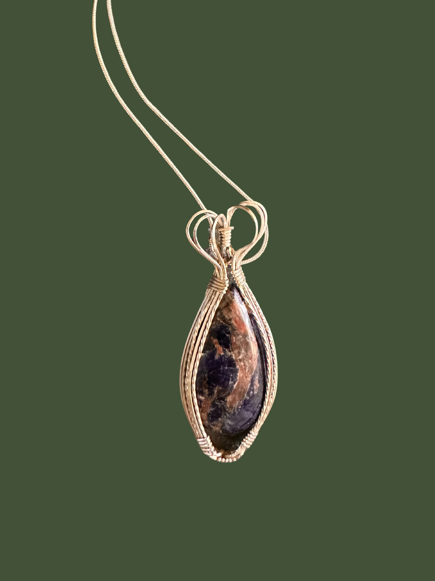 Nova Scotia Agate Gemstone Pendant