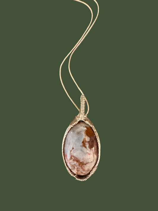 Nova Scotia Agate Gemstone Pendant