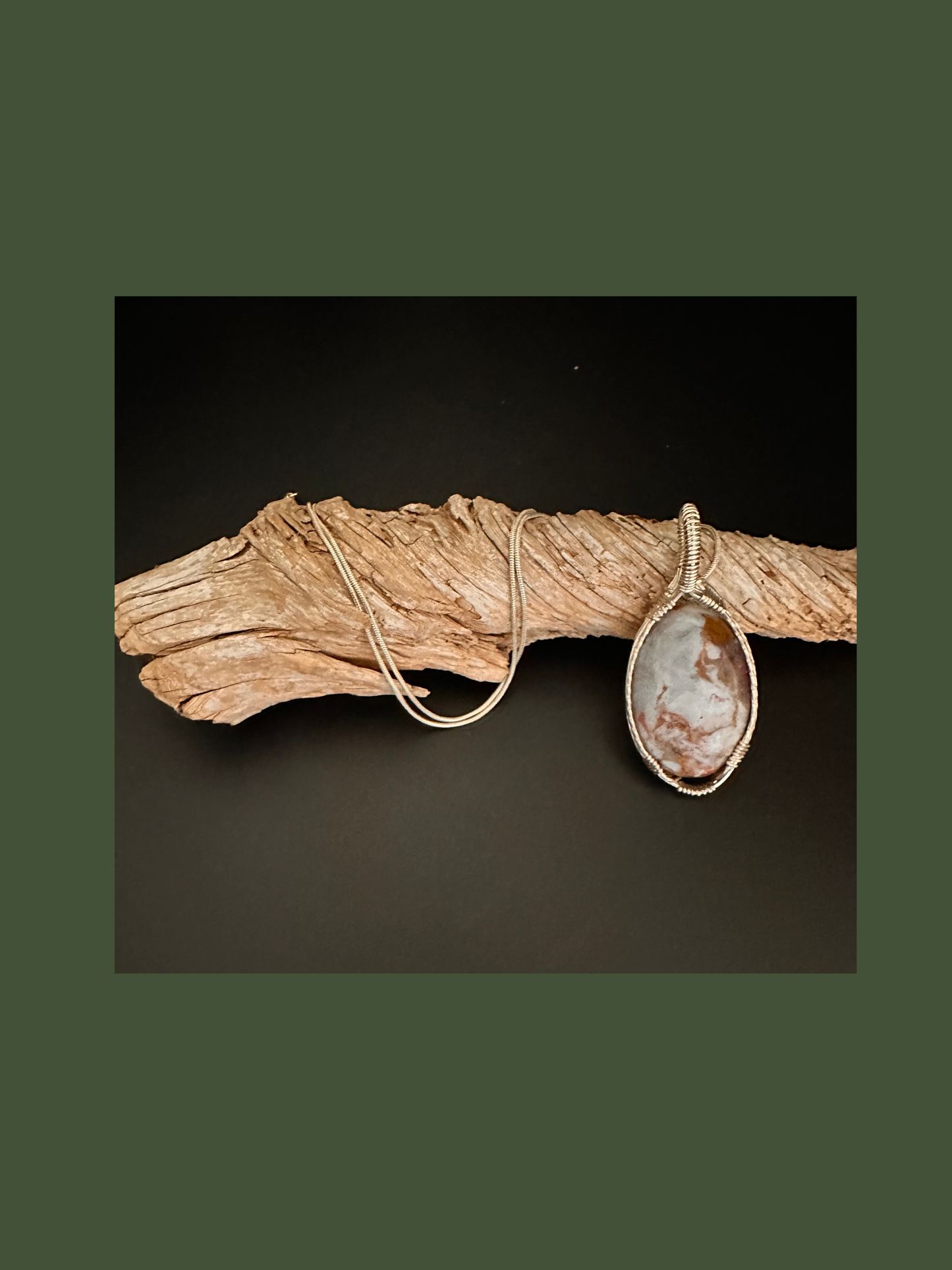 Nova Scotia Agate Gemstone Pendant