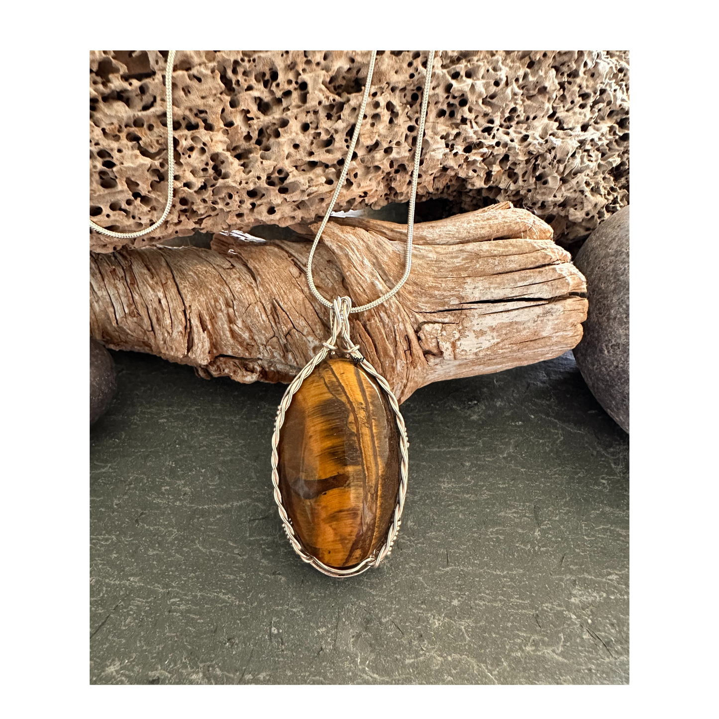 Tiger Eye Gemstone Pendant