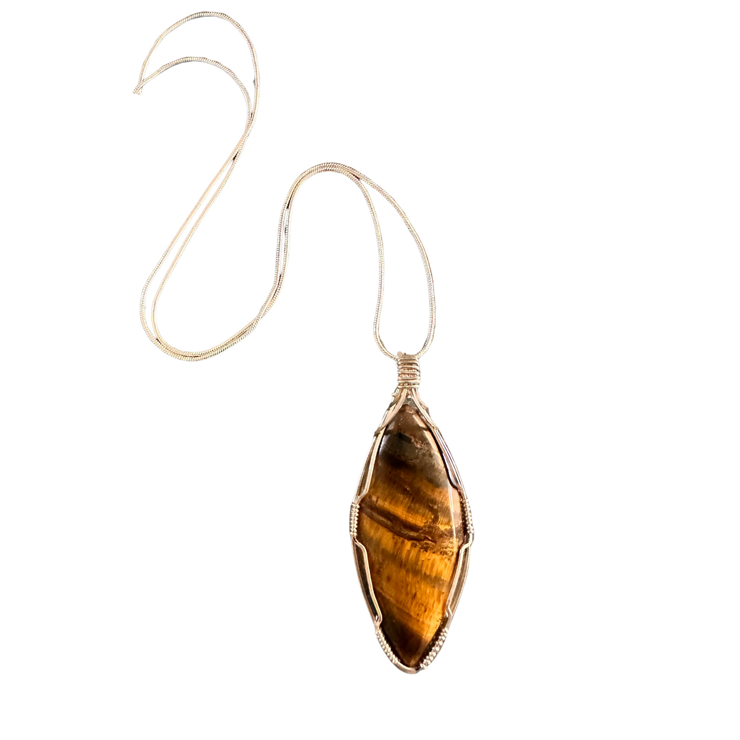 Tiger Eye Gemstone Pendant